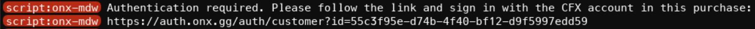 authentication URL