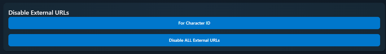 disable external links admin