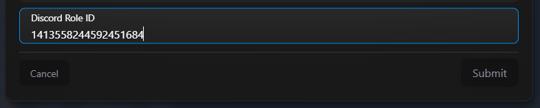 discord role id in mdw role settings