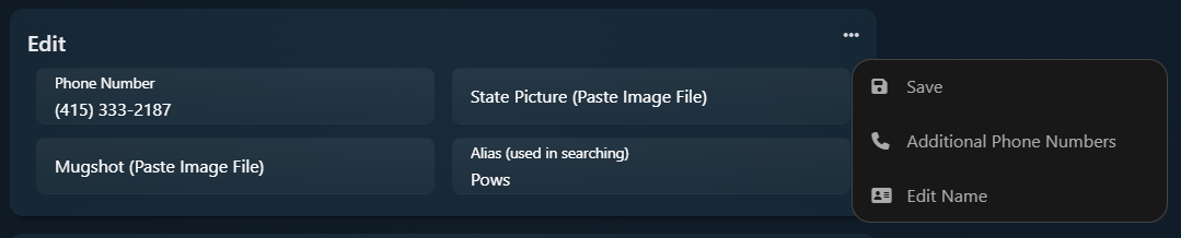 profile edit
