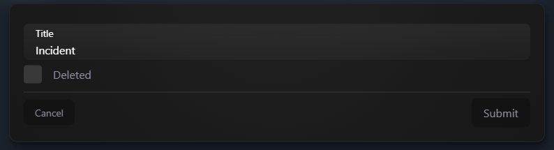 edit report title